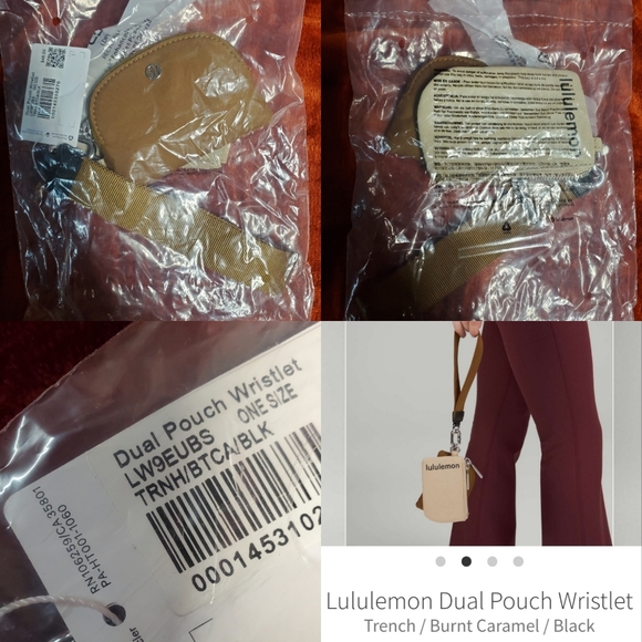Dual pouch wristlet